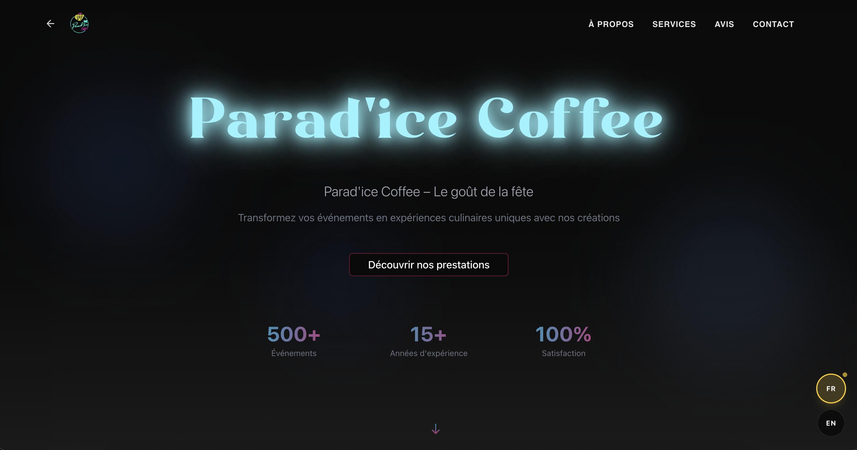 Parad'Ice Coffee - Site Traiteur Premium